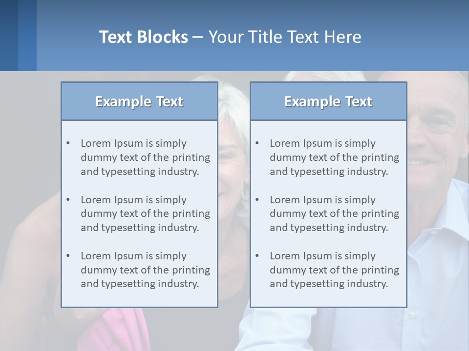 A Group Of Older People Posing For A Picture PowerPoint Template