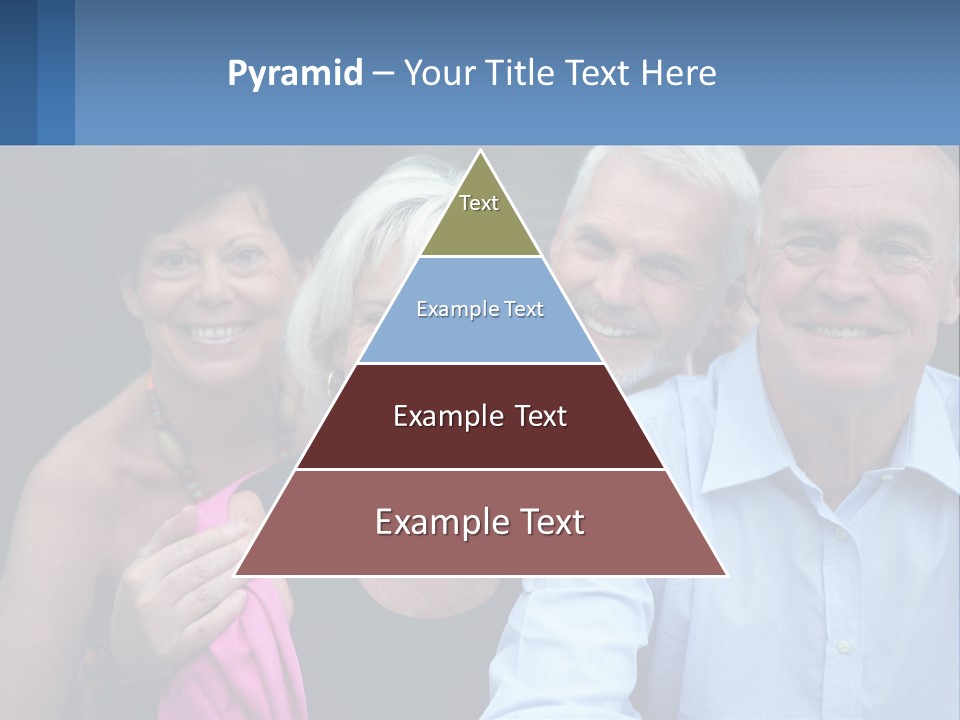 A Group Of Older People Posing For A Picture PowerPoint Template