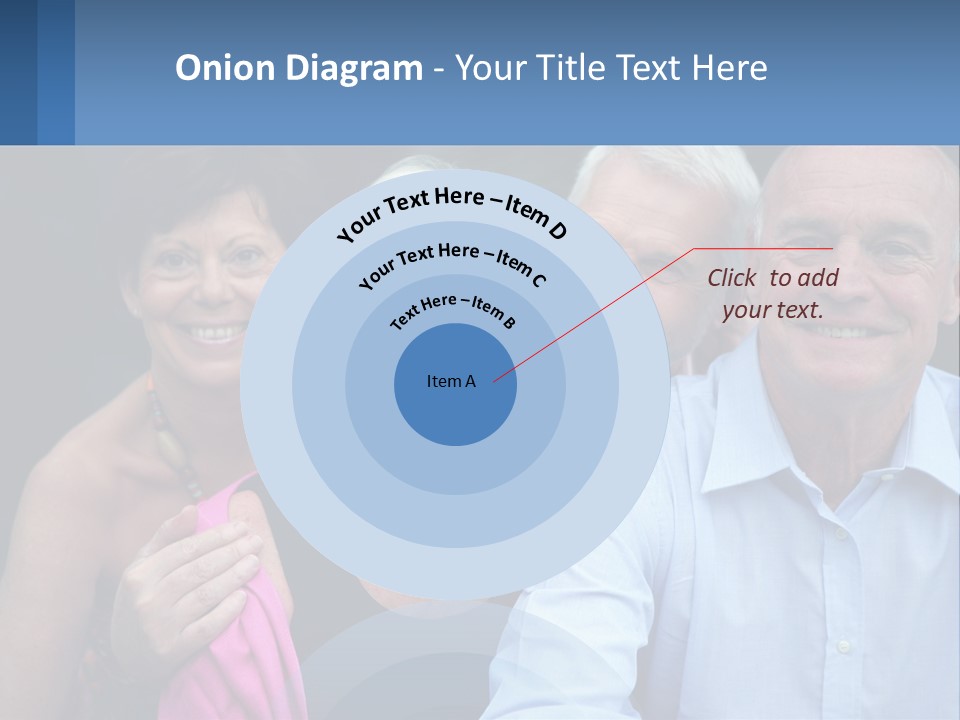 A Group Of Older People Posing For A Picture PowerPoint Template