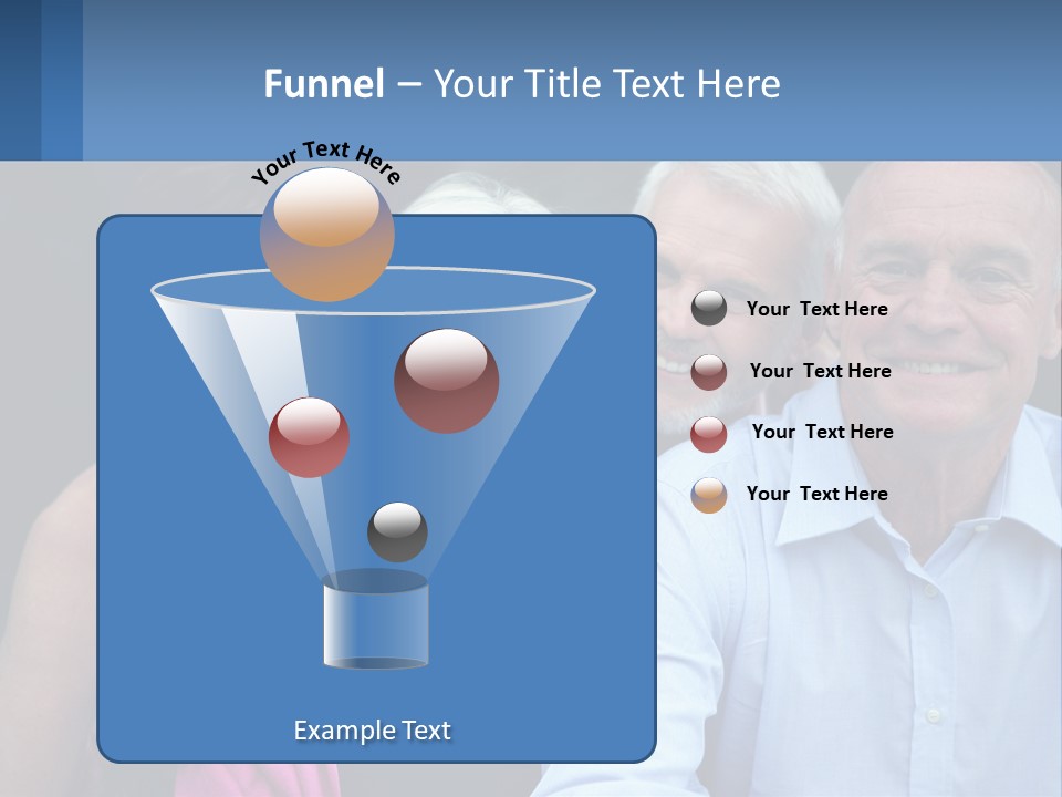 A Group Of Older People Posing For A Picture PowerPoint Template