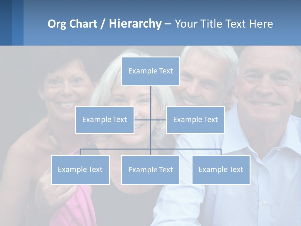 A Group Of Older People Posing For A Picture PowerPoint Template