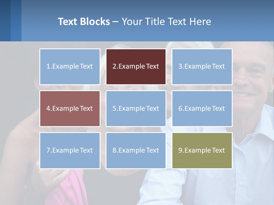 A Group Of Older People Posing For A Picture PowerPoint Template