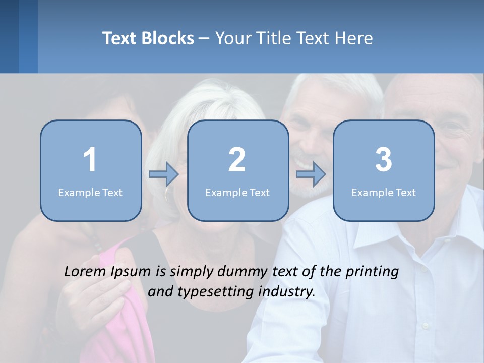 A Group Of Older People Posing For A Picture PowerPoint Template