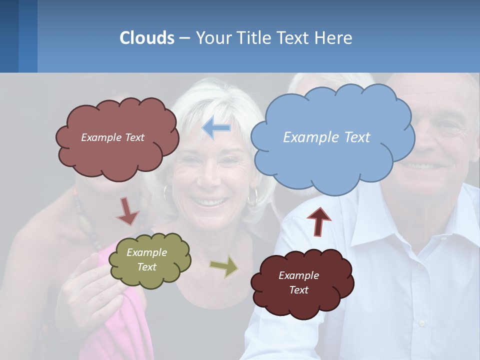 A Group Of Older People Posing For A Picture PowerPoint Template