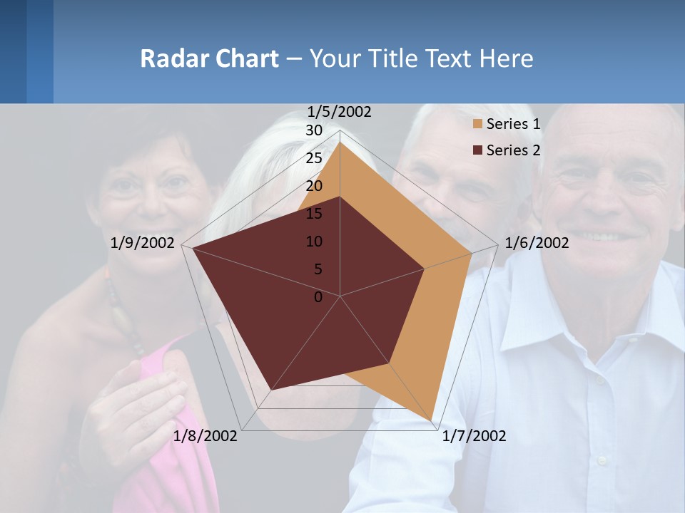 A Group Of Older People Posing For A Picture PowerPoint Template
