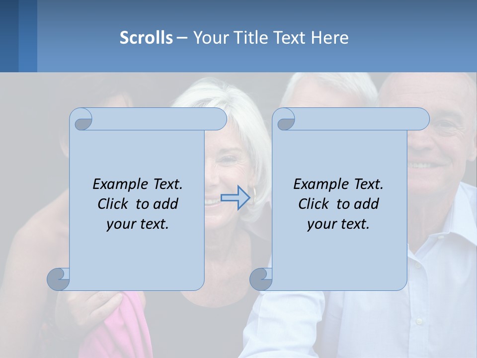 A Group Of Older People Posing For A Picture PowerPoint Template