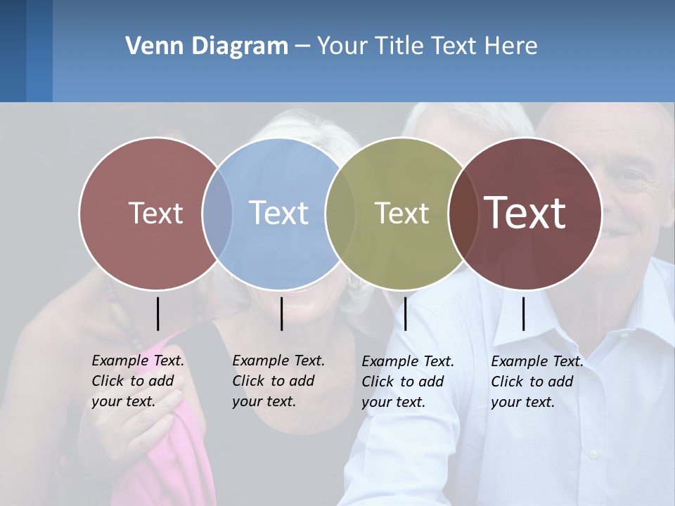 A Group Of Older People Posing For A Picture PowerPoint Template