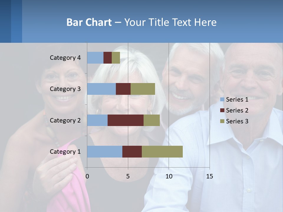 A Group Of Older People Posing For A Picture PowerPoint Template