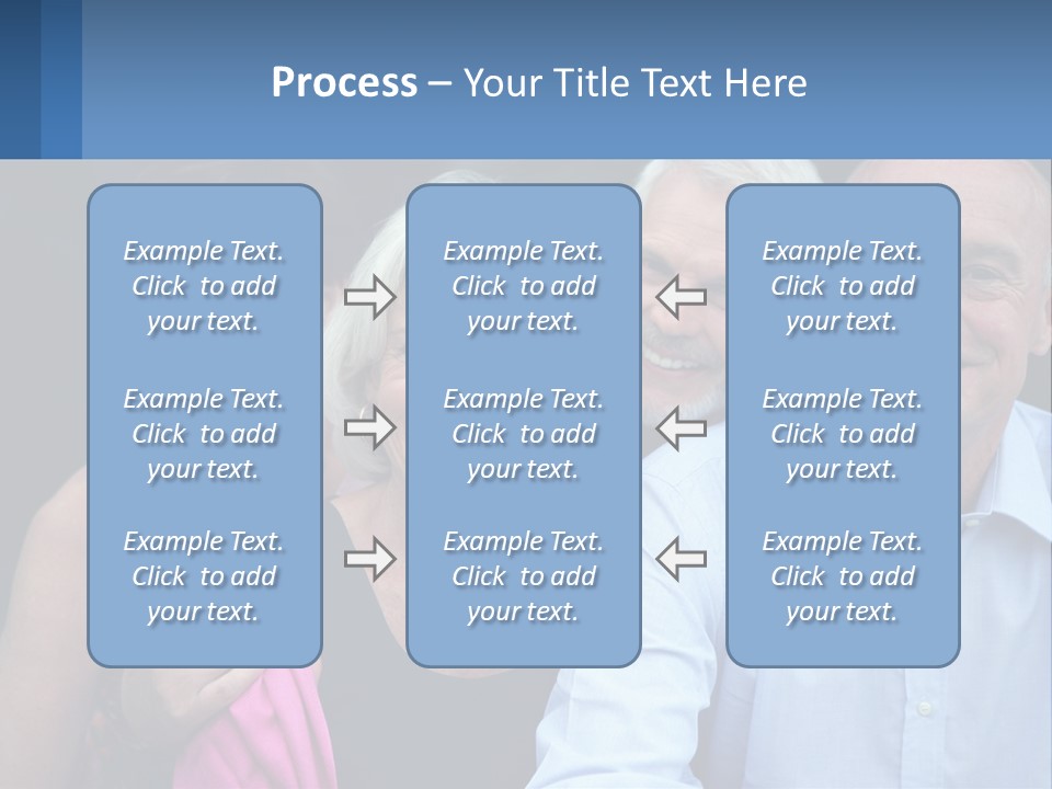 A Group Of Older People Posing For A Picture PowerPoint Template