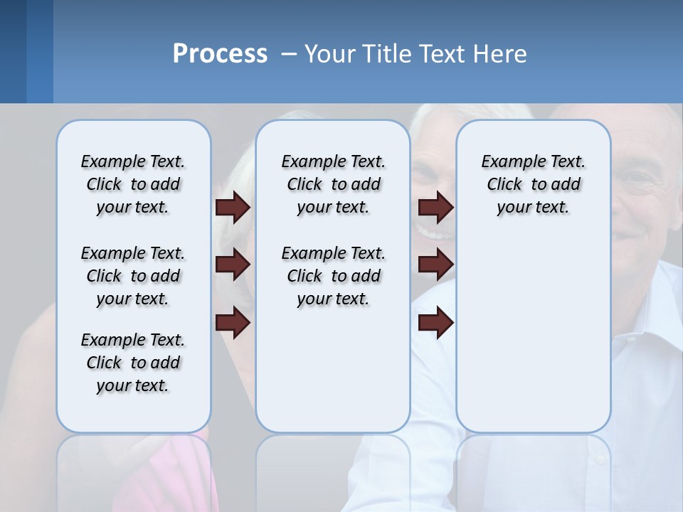 A Group Of Older People Posing For A Picture PowerPoint Template