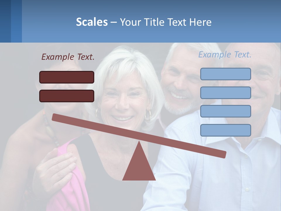 A Group Of Older People Posing For A Picture PowerPoint Template