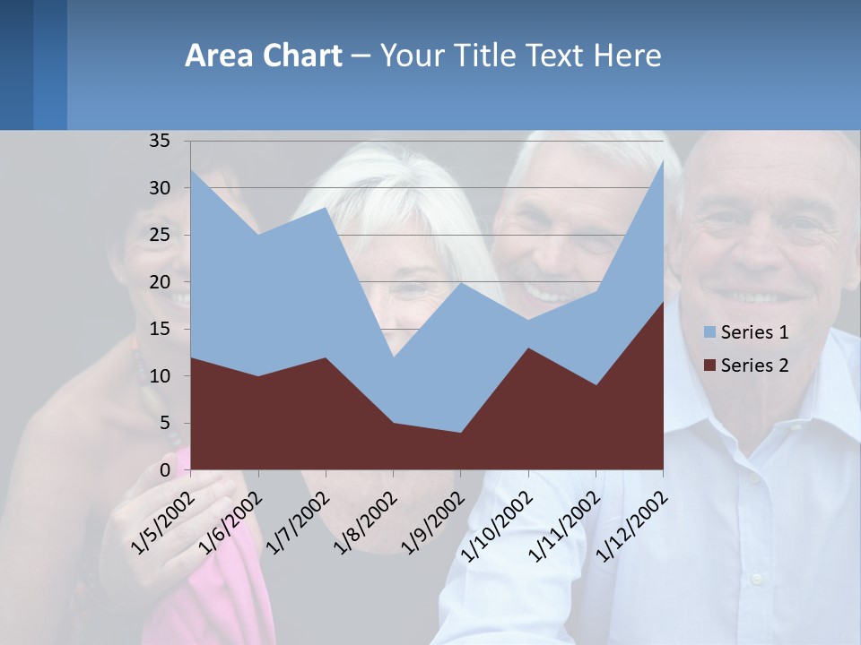 A Group Of Older People Posing For A Picture PowerPoint Template