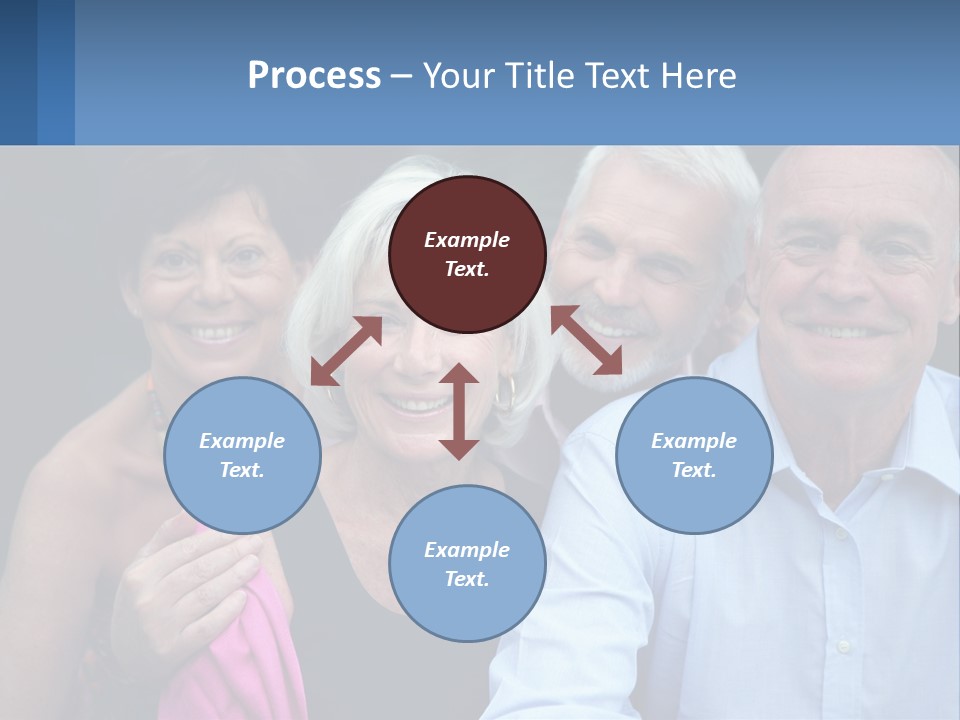 A Group Of Older People Posing For A Picture PowerPoint Template