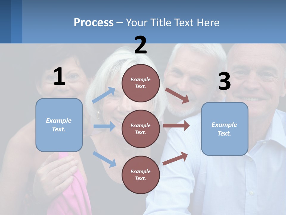 A Group Of Older People Posing For A Picture PowerPoint Template