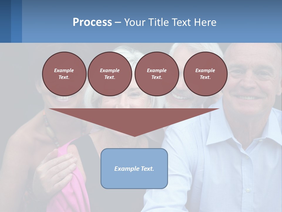 A Group Of Older People Posing For A Picture PowerPoint Template