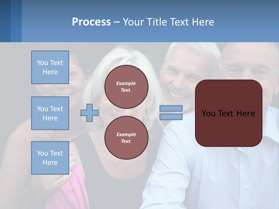 A Group Of Older People Posing For A Picture PowerPoint Template
