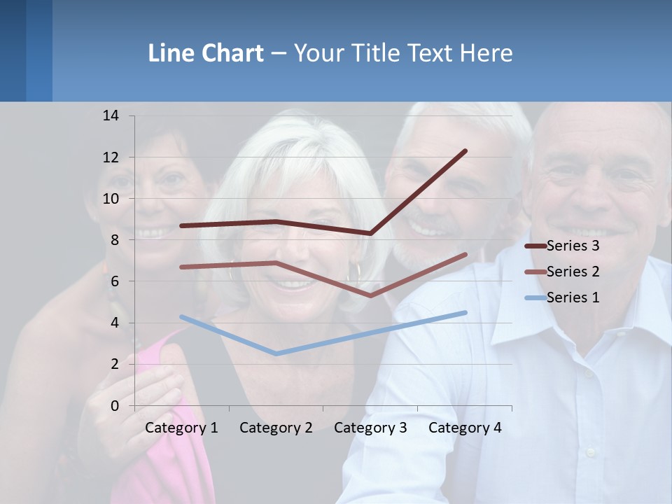 A Group Of Older People Posing For A Picture PowerPoint Template