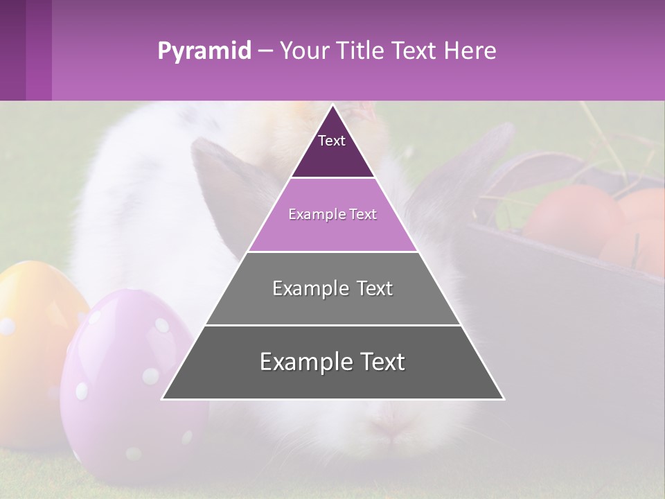 A Small Chicken Sitting On Top Of An Easter Basket PowerPoint Template