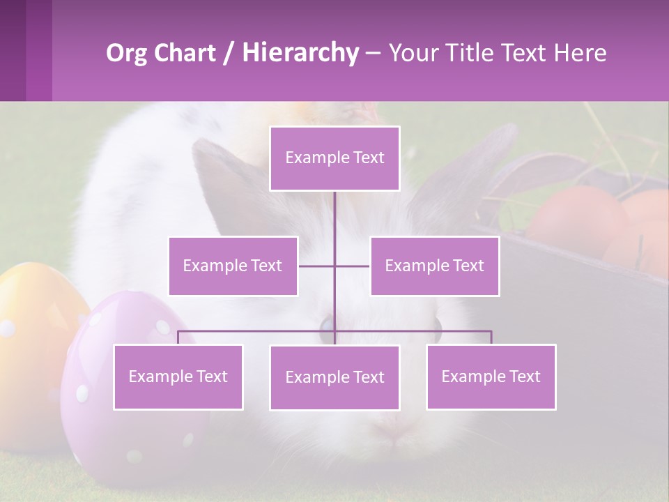 A Small Chicken Sitting On Top Of An Easter Basket PowerPoint Template