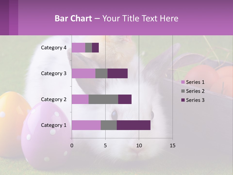 A Small Chicken Sitting On Top Of An Easter Basket PowerPoint Template