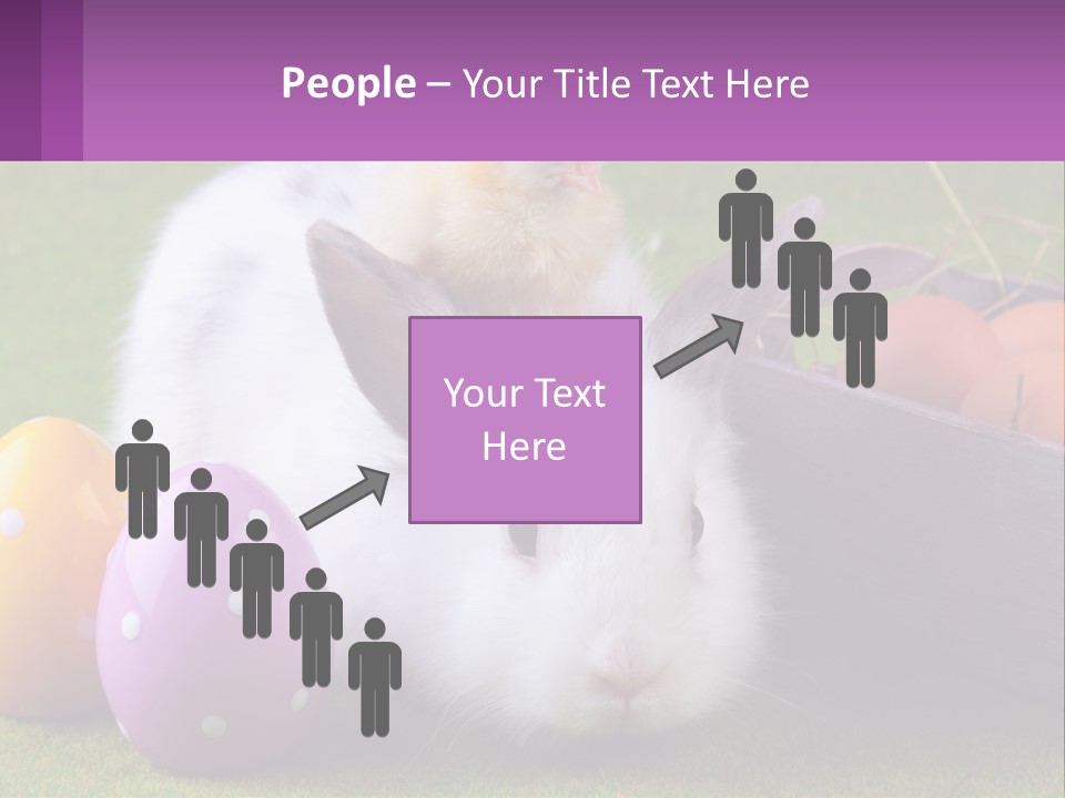 A Small Chicken Sitting On Top Of An Easter Basket PowerPoint Template