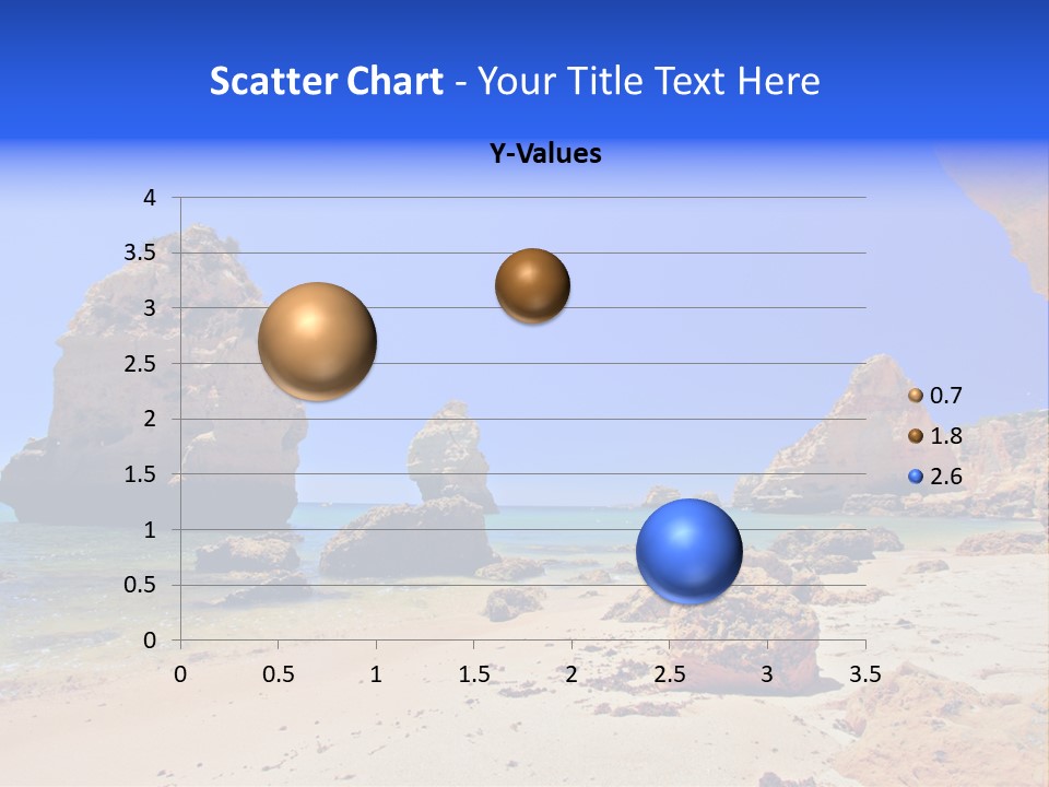 A Rocky Beach With A Rock Formation In The Background PowerPoint Template