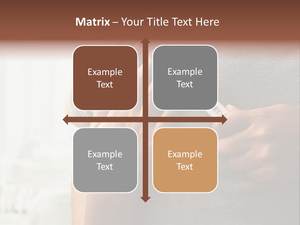 A Woman Holding A Man With A Thermometer In Her Hand PowerPoint Template