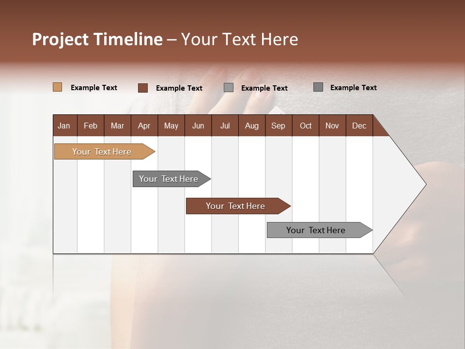 A Woman Holding A Man With A Thermometer In Her Hand PowerPoint Template