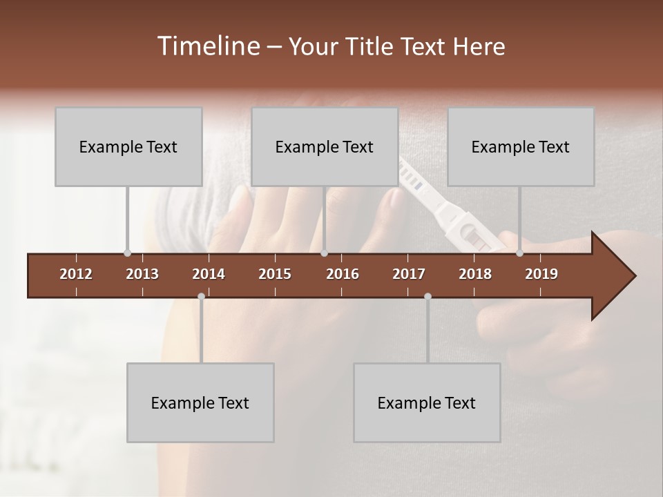 A Woman Holding A Man With A Thermometer In Her Hand PowerPoint Template