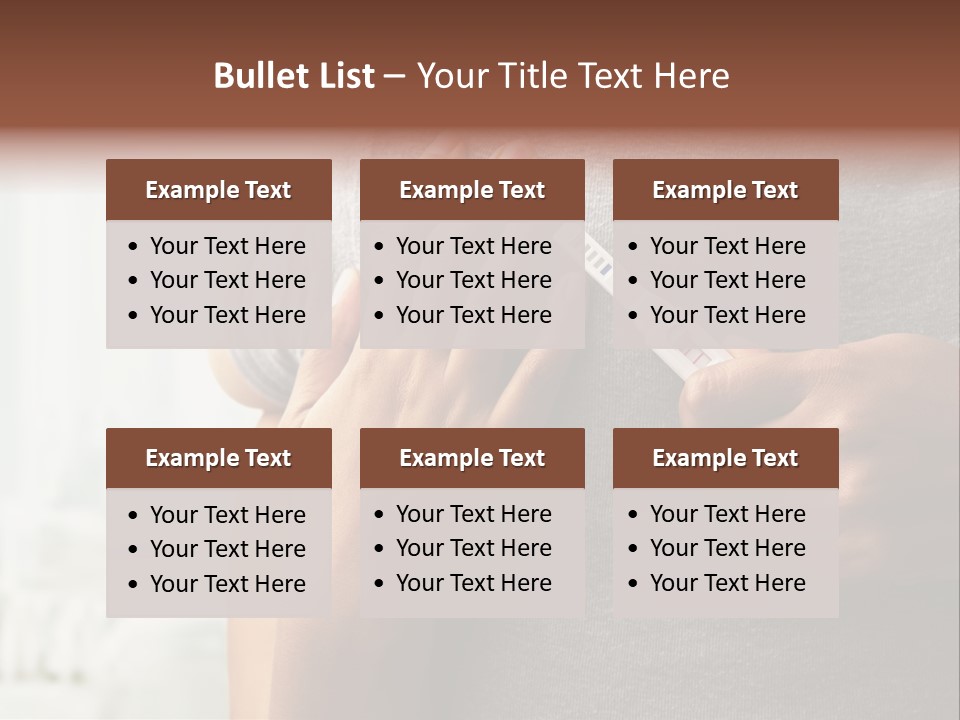 A Woman Holding A Man With A Thermometer In Her Hand PowerPoint Template