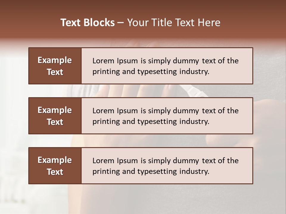 A Woman Holding A Man With A Thermometer In Her Hand PowerPoint Template