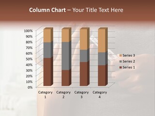 A Woman Holding A Man With A Thermometer In Her Hand PowerPoint Template