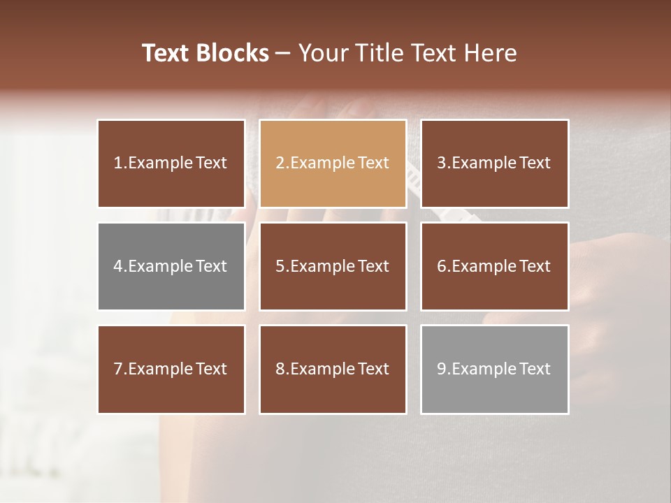 A Woman Holding A Man With A Thermometer In Her Hand PowerPoint Template