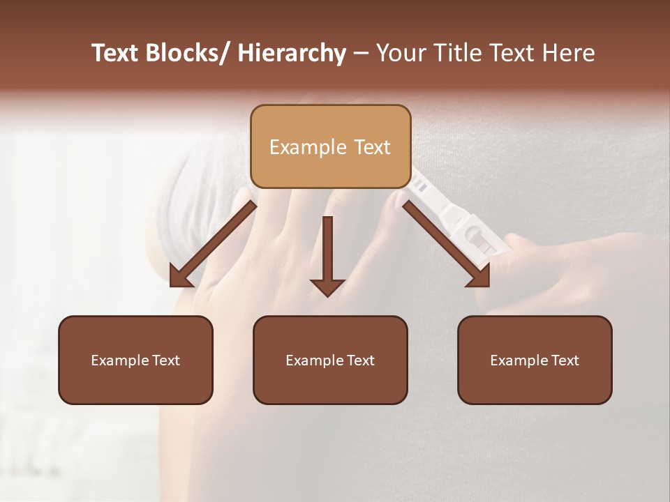 A Woman Holding A Man With A Thermometer In Her Hand PowerPoint Template