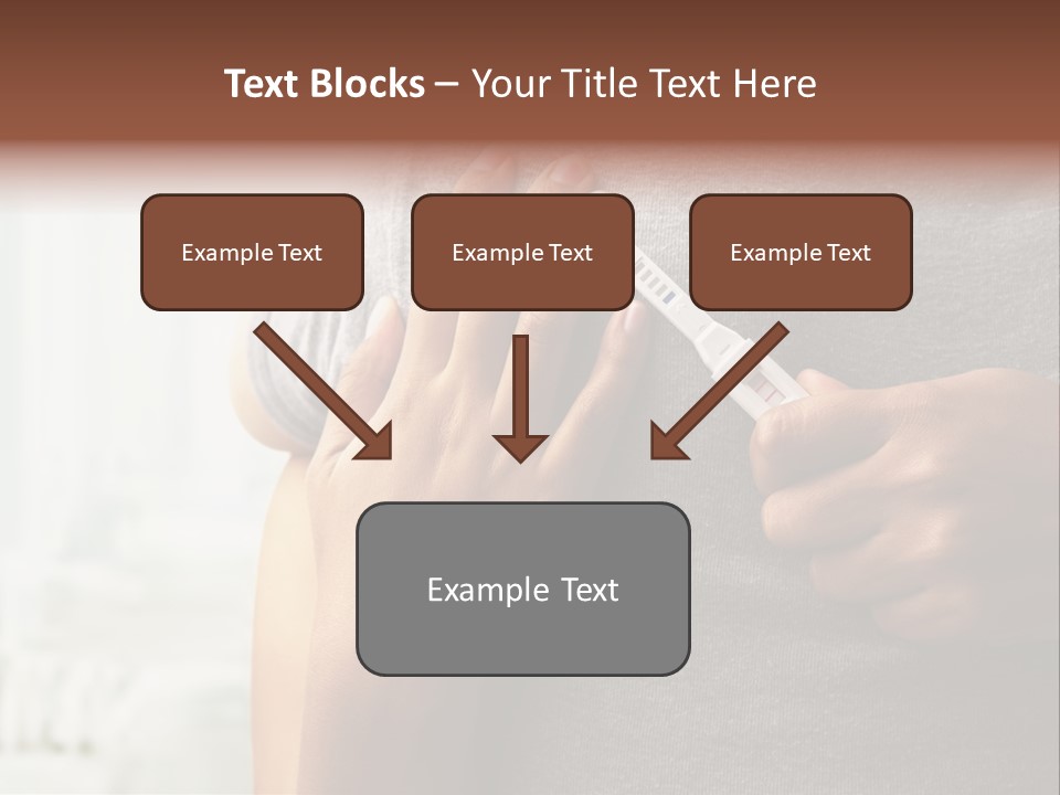 A Woman Holding A Man With A Thermometer In Her Hand PowerPoint Template