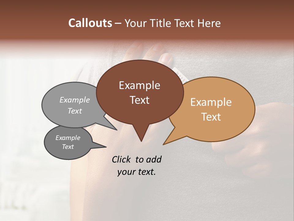 A Woman Holding A Man With A Thermometer In Her Hand PowerPoint Template