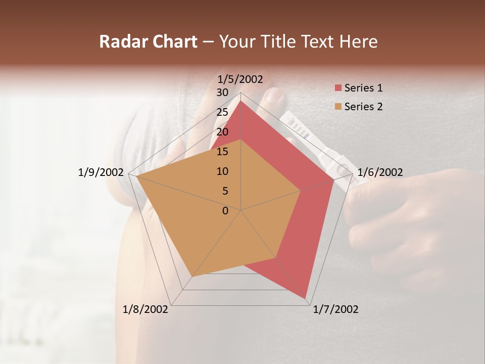 A Woman Holding A Man With A Thermometer In Her Hand PowerPoint Template