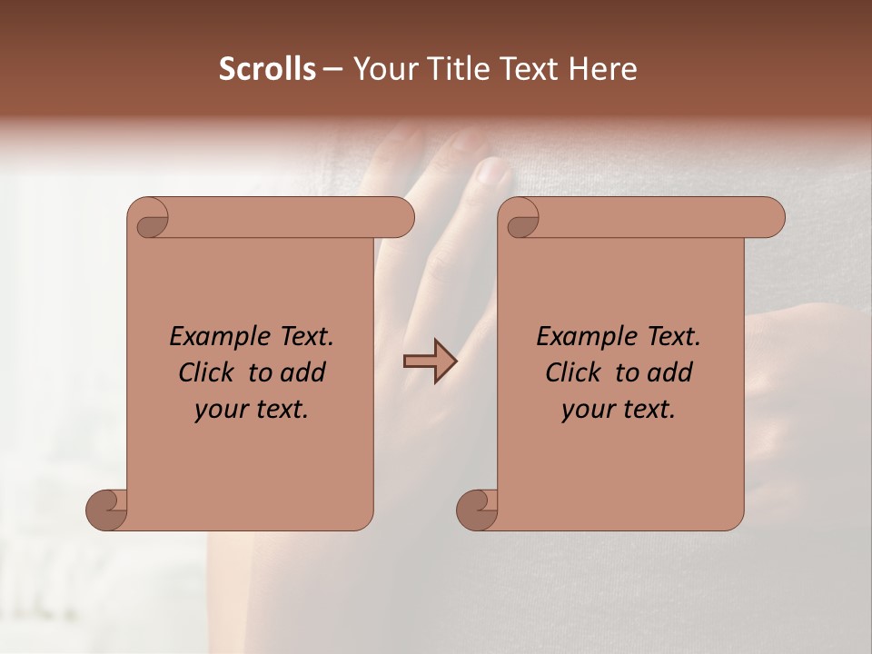 A Woman Holding A Man With A Thermometer In Her Hand PowerPoint Template