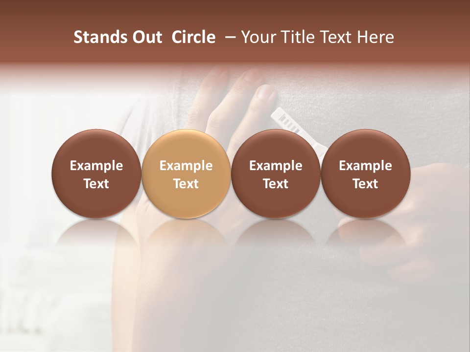 A Woman Holding A Man With A Thermometer In Her Hand PowerPoint Template