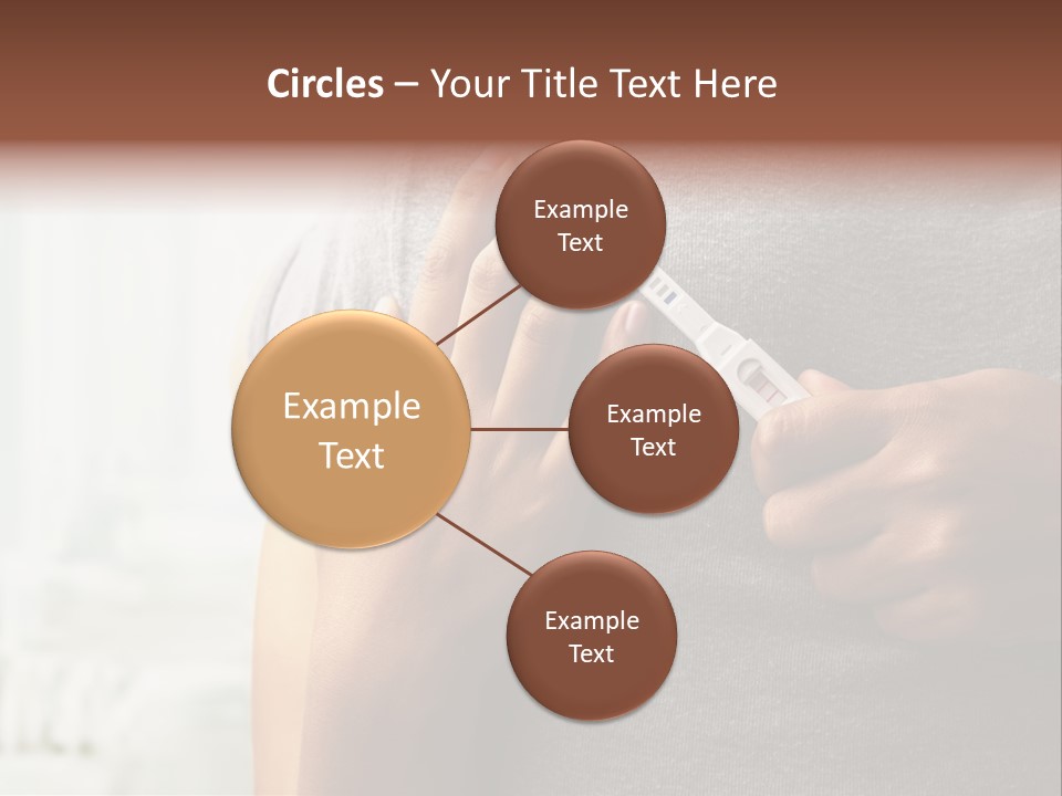A Woman Holding A Man With A Thermometer In Her Hand PowerPoint Template