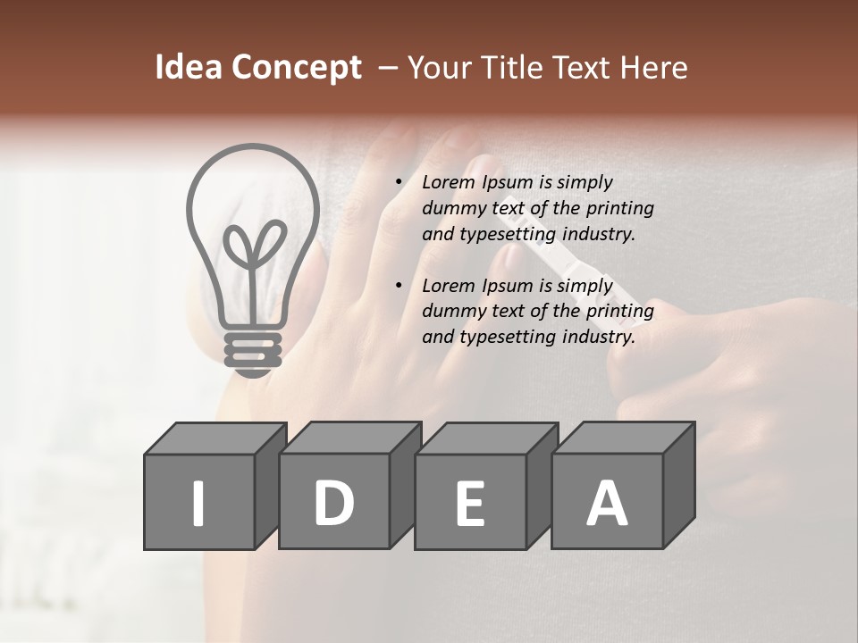 A Woman Holding A Man With A Thermometer In Her Hand PowerPoint Template