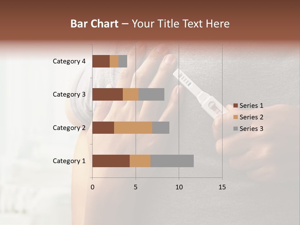 A Woman Holding A Man With A Thermometer In Her Hand PowerPoint Template