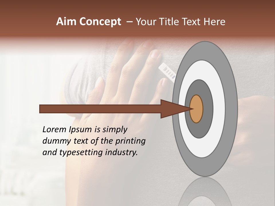 A Woman Holding A Man With A Thermometer In Her Hand PowerPoint Template