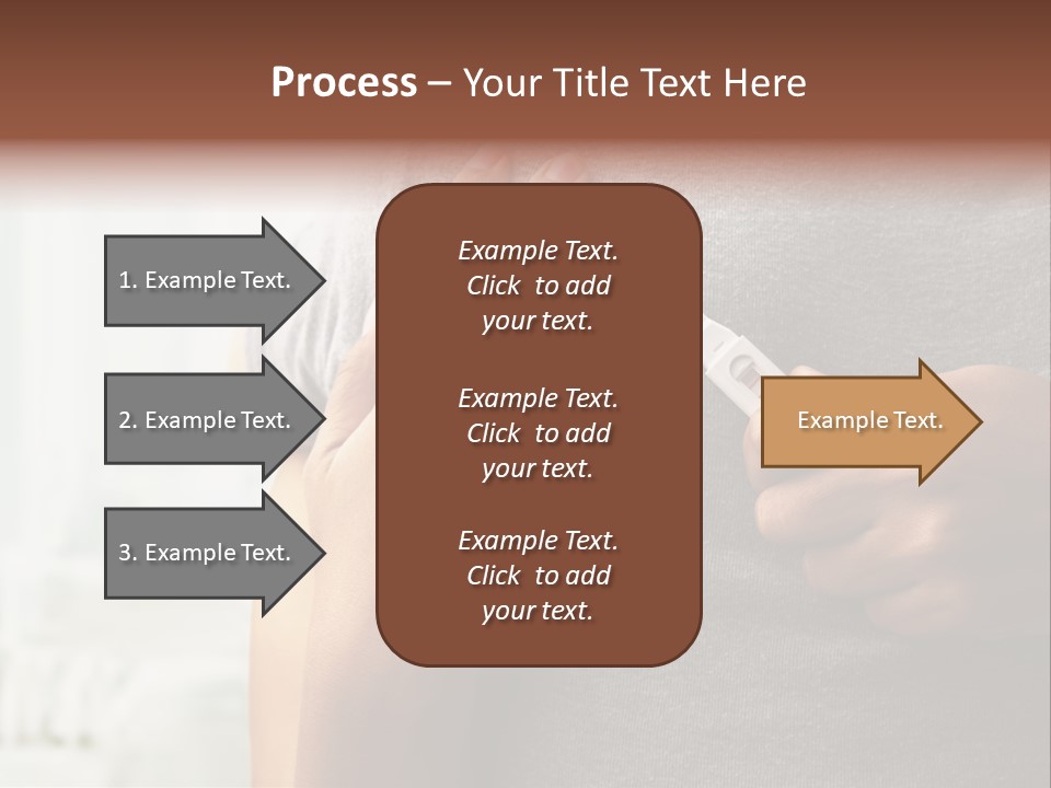 A Woman Holding A Man With A Thermometer In Her Hand PowerPoint Template