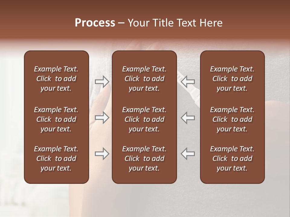 A Woman Holding A Man With A Thermometer In Her Hand PowerPoint Template