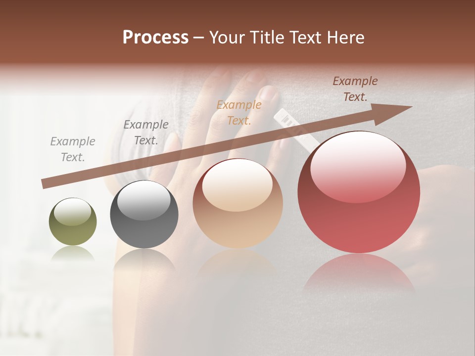 A Woman Holding A Man With A Thermometer In Her Hand PowerPoint Template