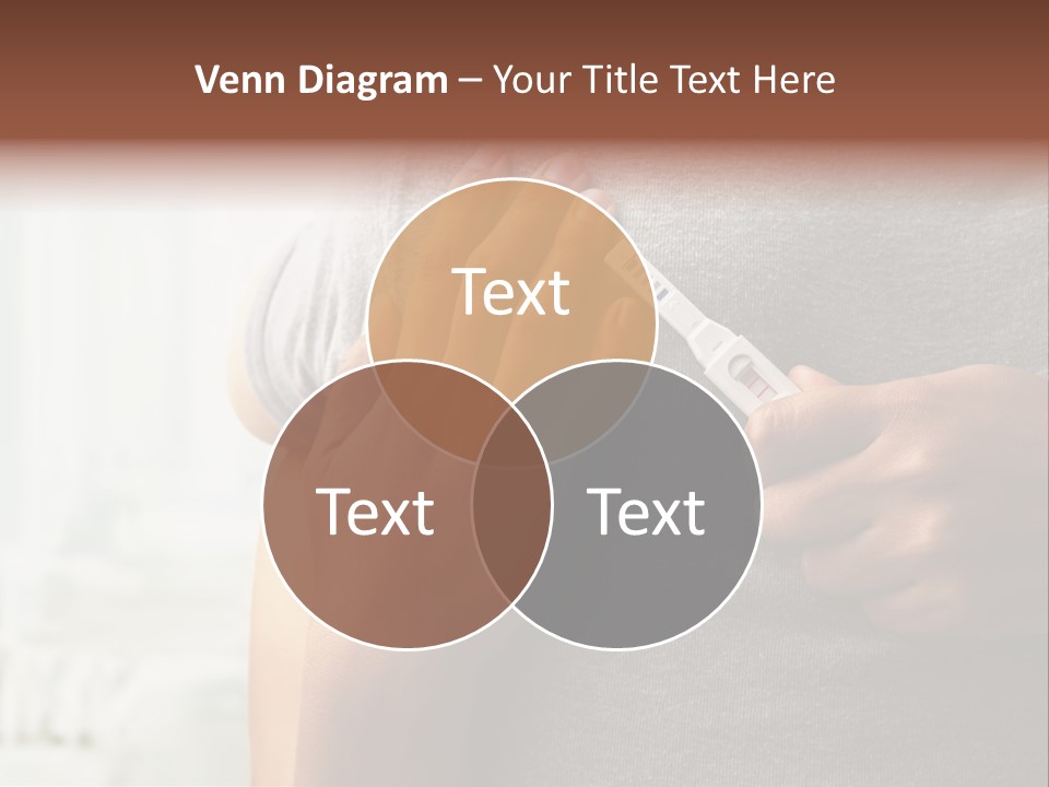 A Woman Holding A Man With A Thermometer In Her Hand PowerPoint Template