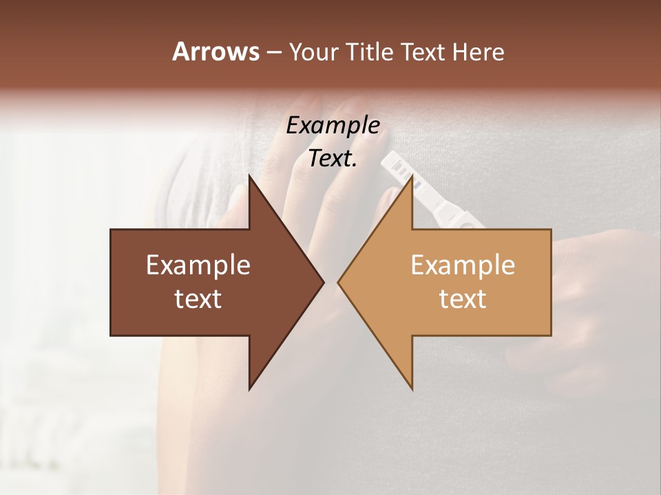 A Woman Holding A Man With A Thermometer In Her Hand PowerPoint Template