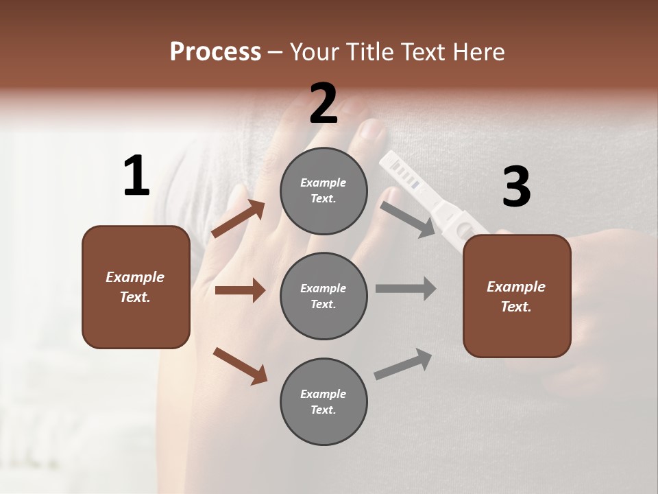 A Woman Holding A Man With A Thermometer In Her Hand PowerPoint Template