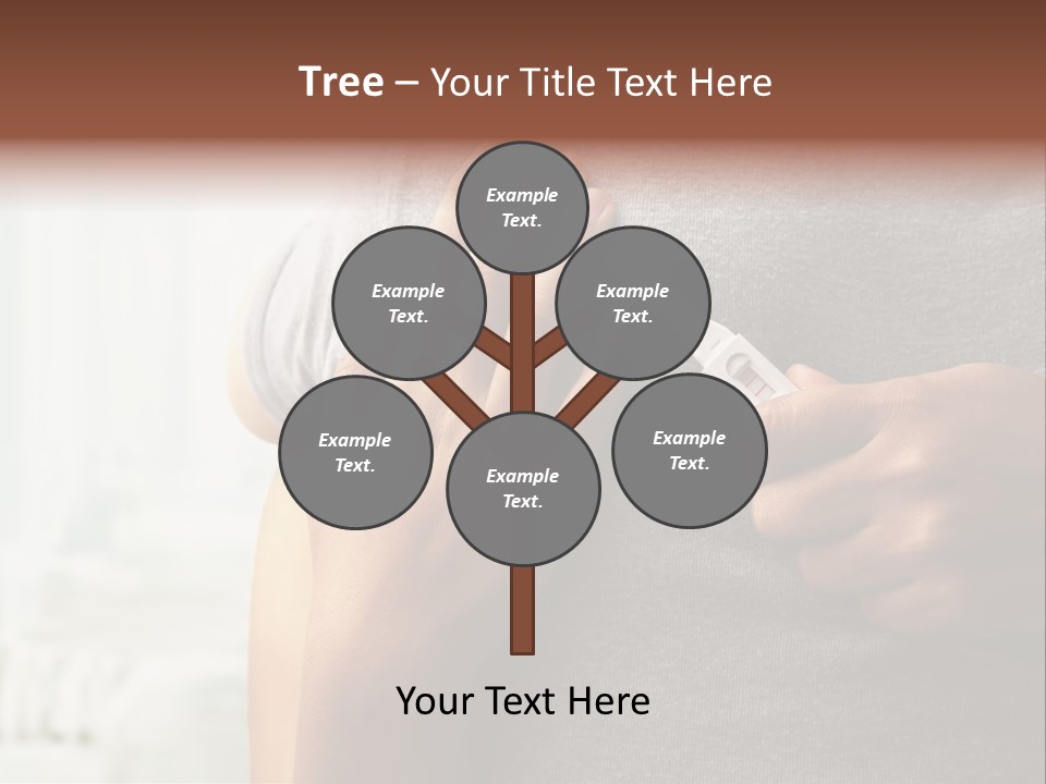 A Woman Holding A Man With A Thermometer In Her Hand PowerPoint Template